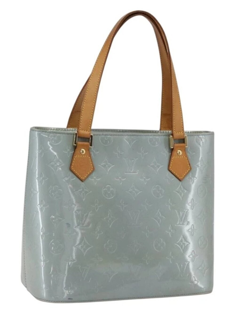 LOUIS VUITTON Monogram Vernis Houston Hand Bag Lavande M91218 LV Auth gh1820